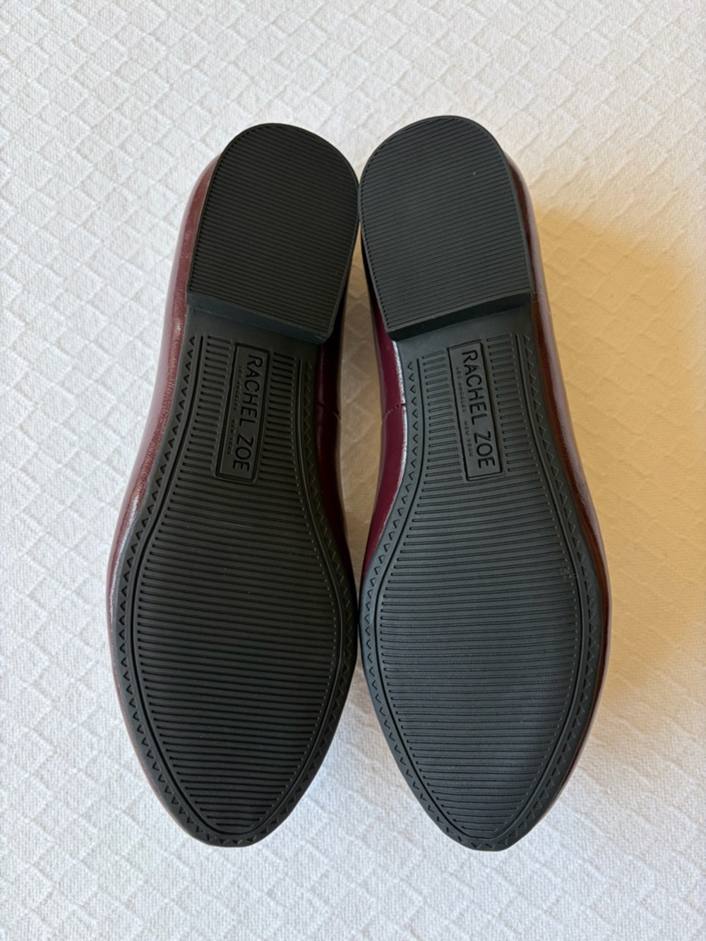 Rachel Zoe Burgundy Leather Horsebit Loafers Gold Bit NWT Size 7 - Picture 3 of 3